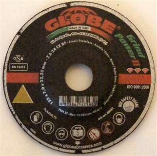 Immagine di Disco abrasivo Globe 115 x 7,0 GrindPower II