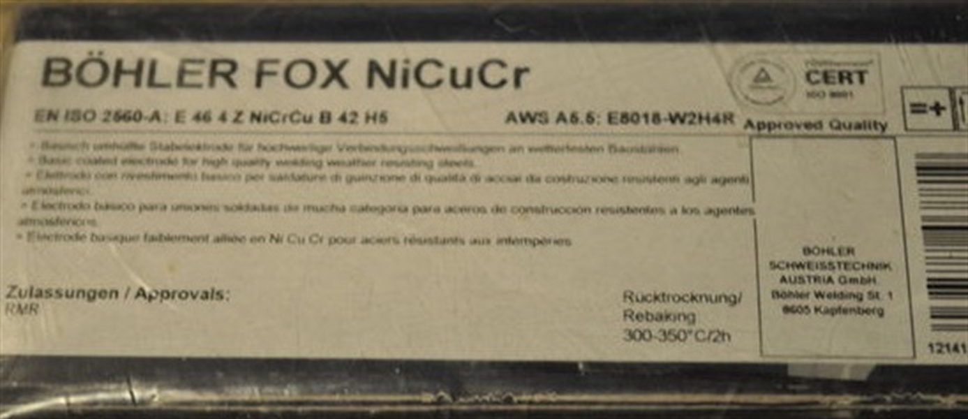 Elettrodi Bohler FOX NiCuCr ø 2,5x350