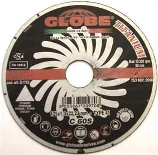 Immagine di Globe 125 x 1,3 disco taglio per Titanio