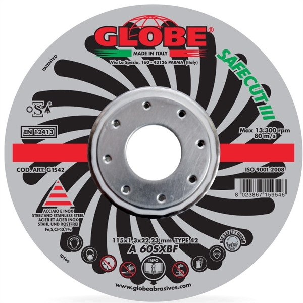 Globe 125 x 1,3 Inox Safecut III