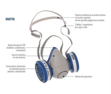 Immagine di DUETTA Semimaschera a doppia cartuccia